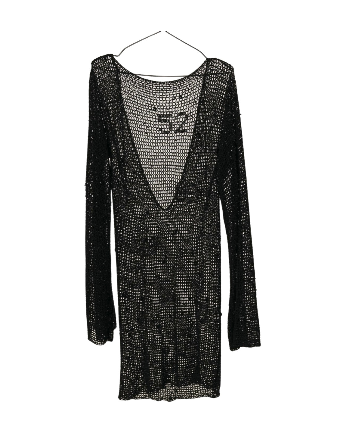 Black beaded crochet dress – Atelier Paula Votteler