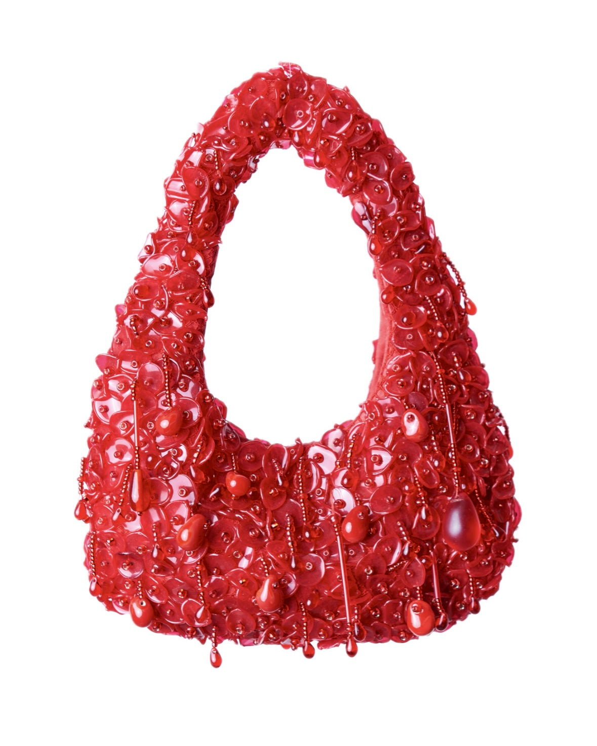 Red trash bag