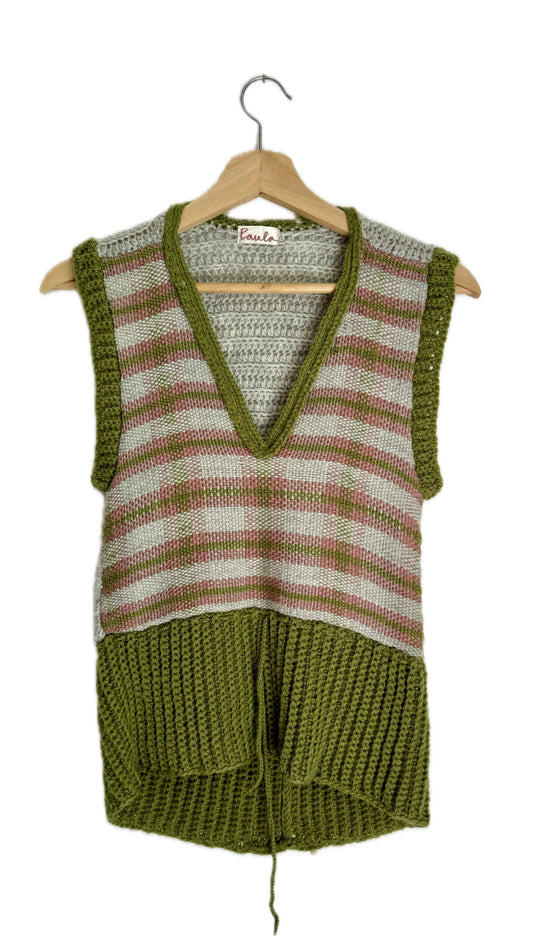 Woven Crochet Sweater Vest